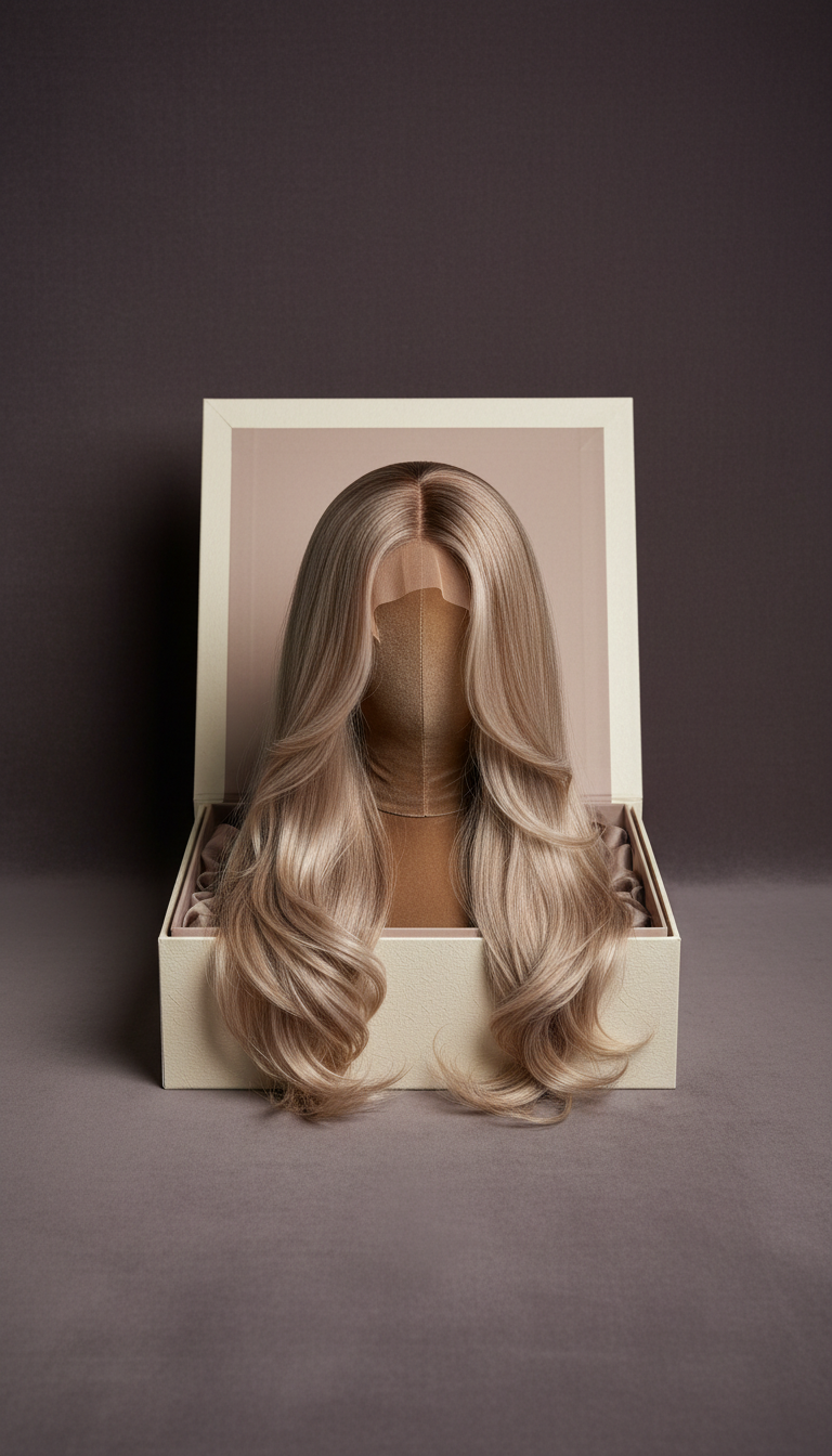 Long Layered Human Hair Wig